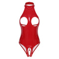 Body Sensual Efecto Cuero Rojo para Mujer