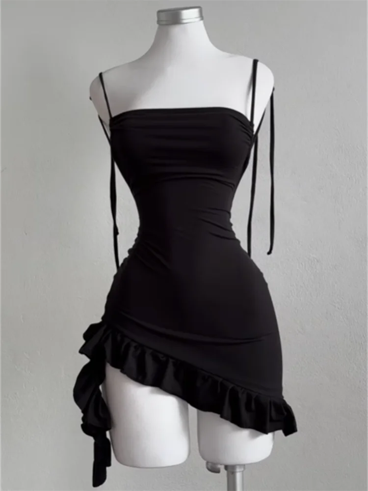 Vestido Mini Elegance Backless Noir