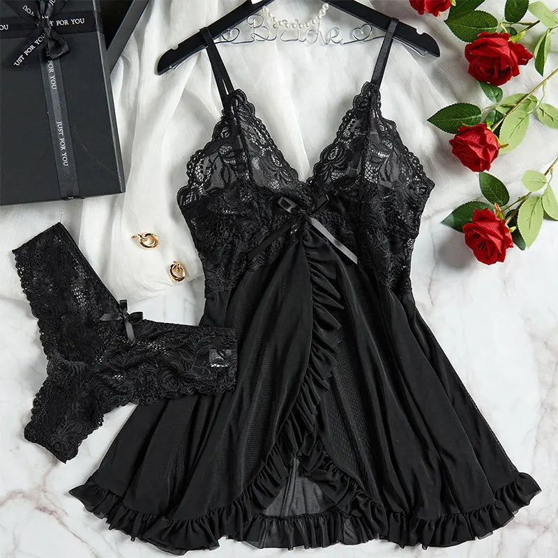 Babydoll Encaje Romance Nocturno