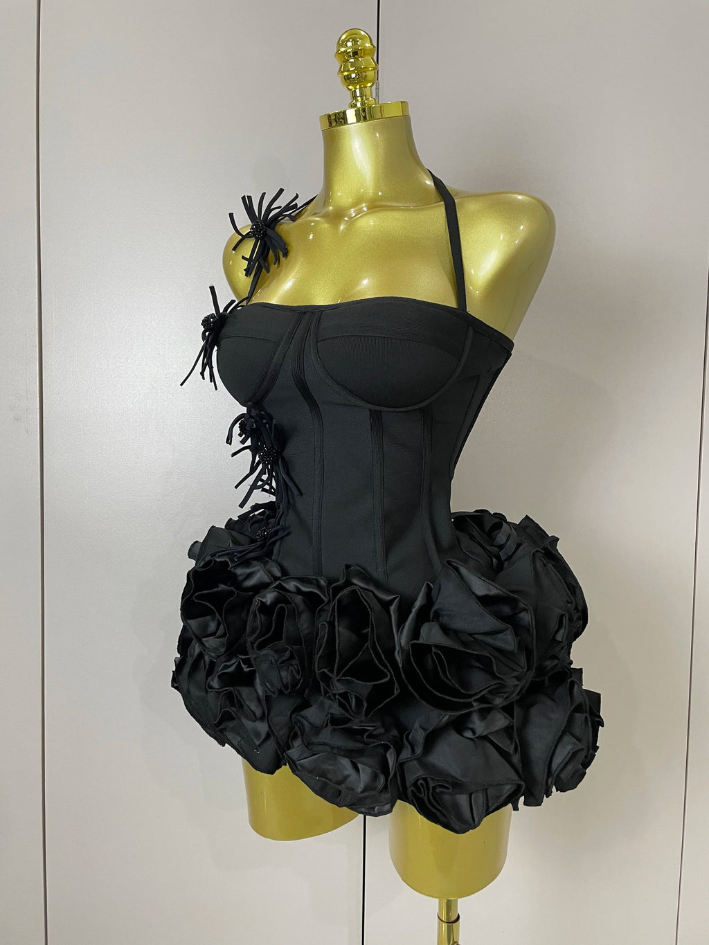 Women Sexy Halter Prom Gown Celebrity Club Two Piece