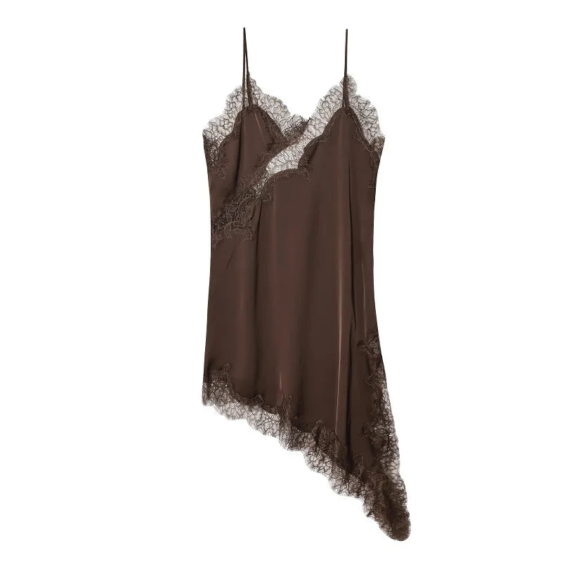 Vestido Satinado Sensual Midnight Elegance