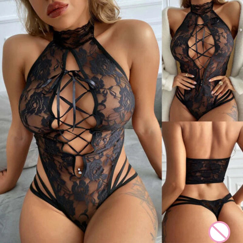 Body de Encaje Seduction Noir Premium
