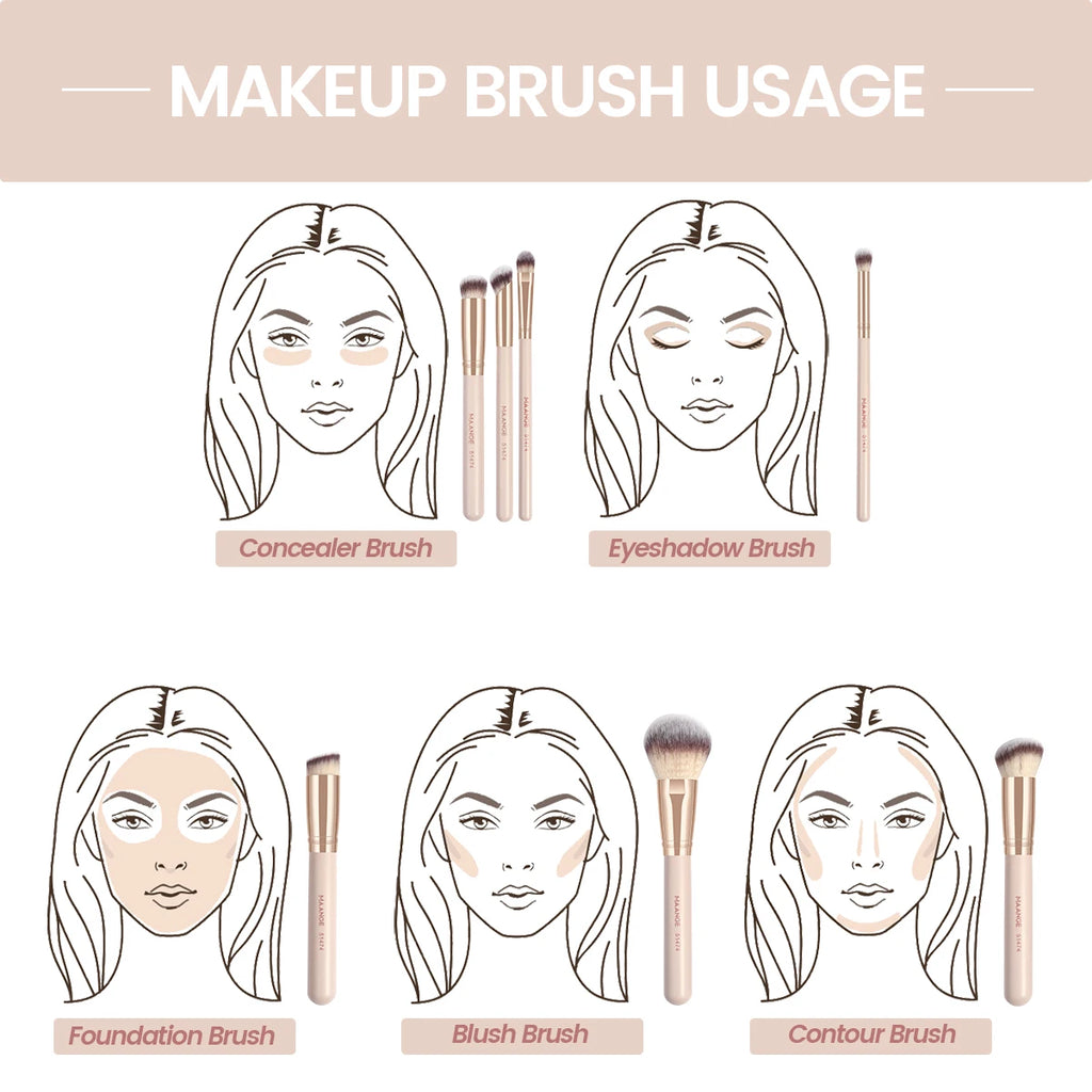 MAANGE 7pcs/set Makeup Brushe