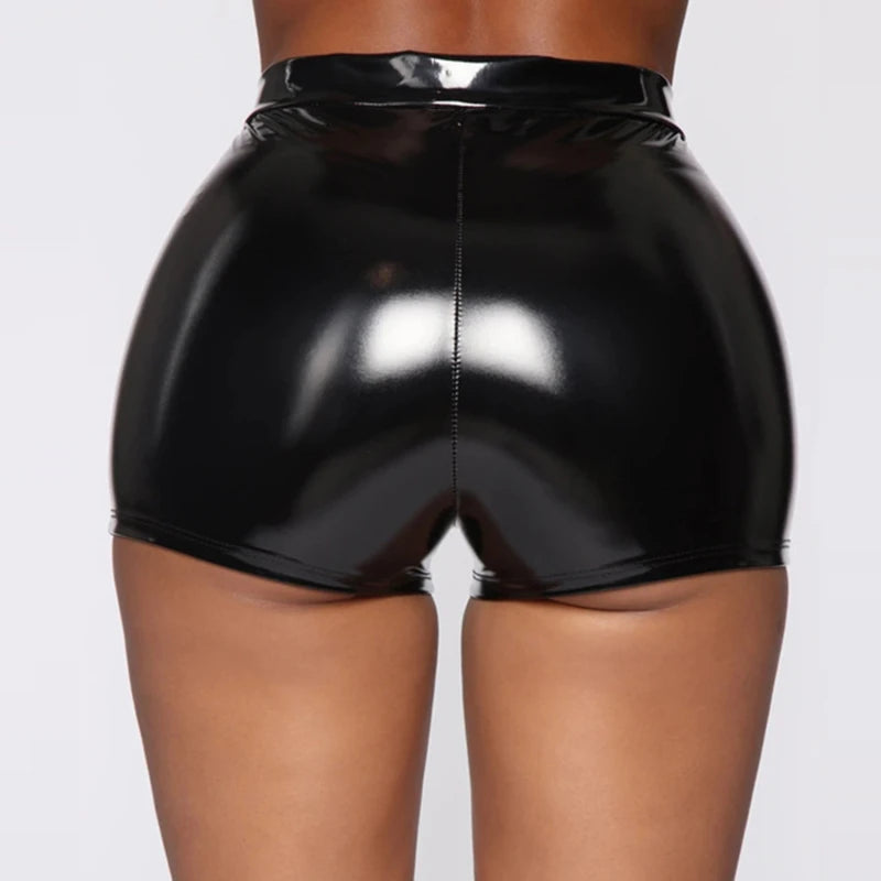 Short Premium Leather Look Midnight Shine