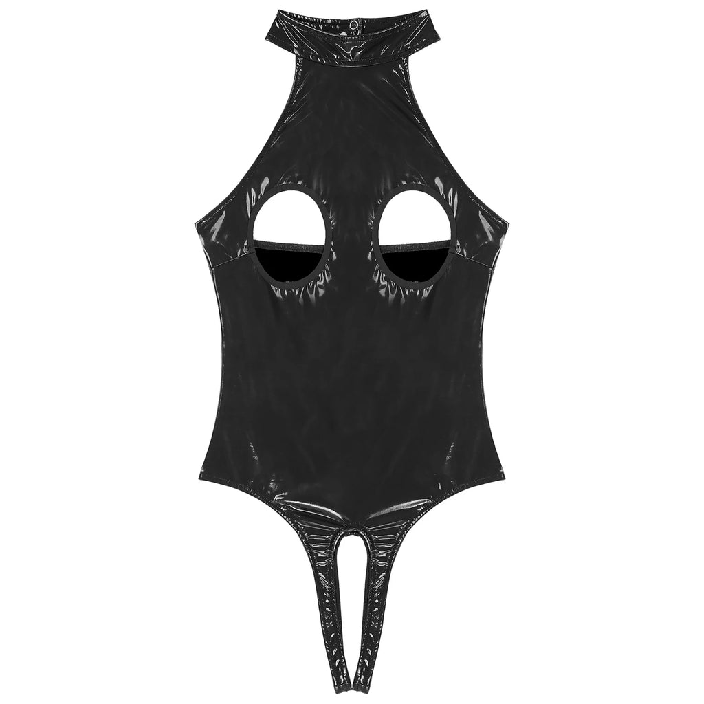 Body Sensual Efecto Cuero Rojo para Mujer