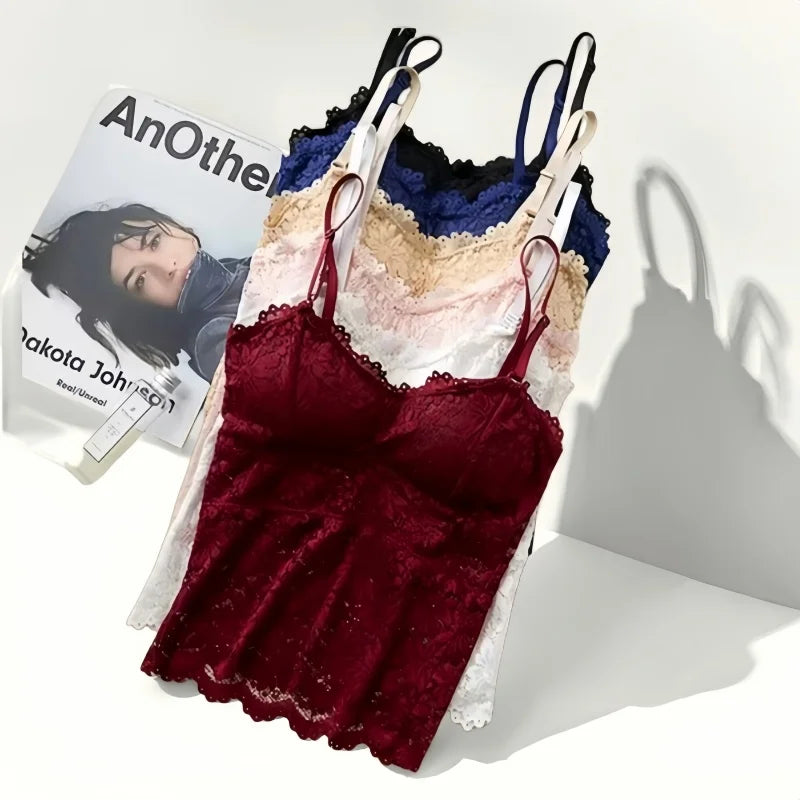 Lace Bra Top Women's Floral