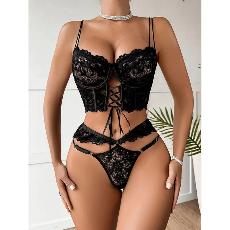 Conjunto de Lencería Sensual Encaje Luxury Lace