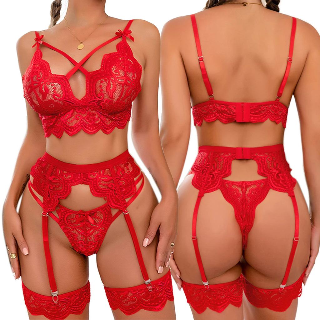Conjunto de Encaje Royal Desire Premium