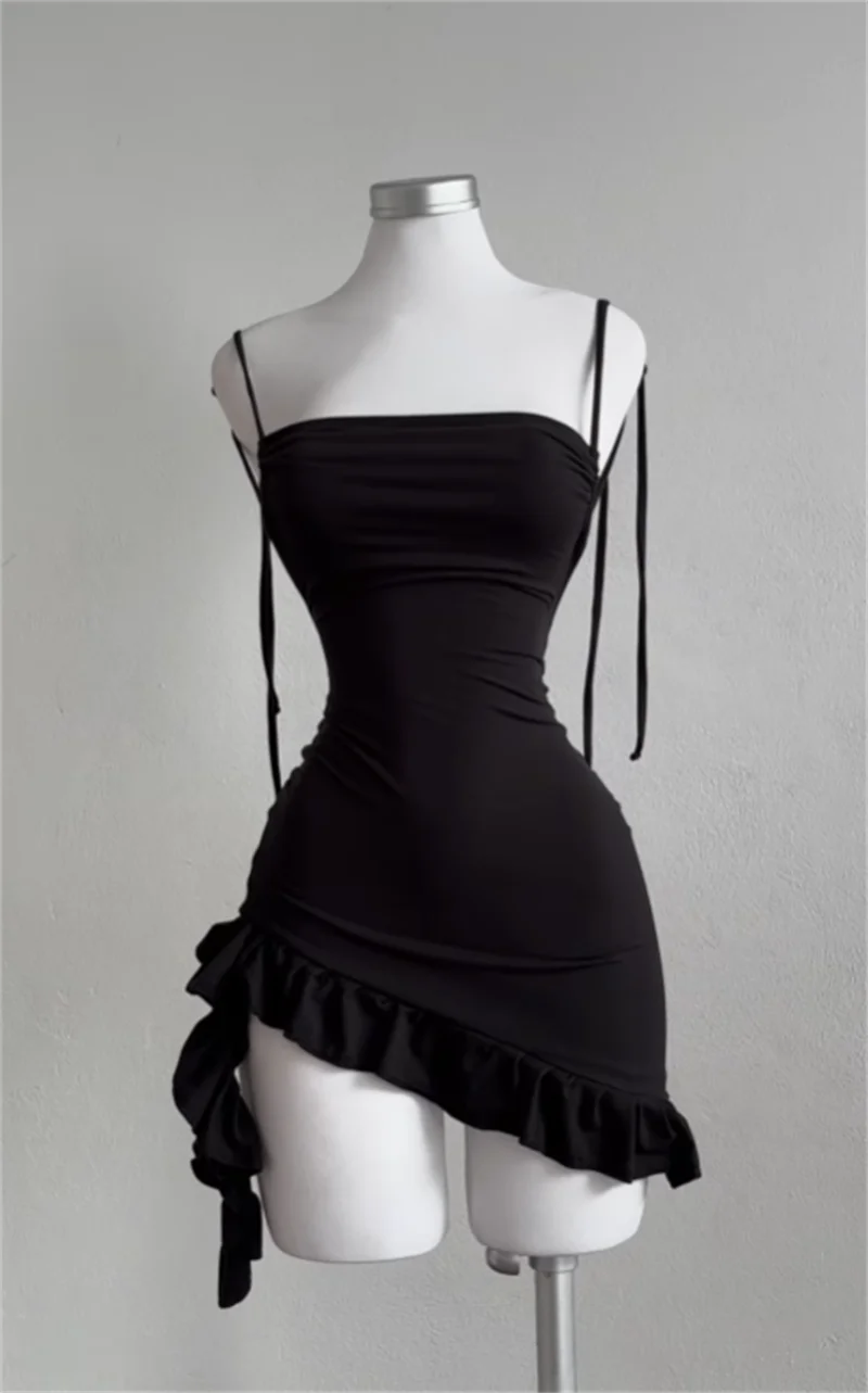 Vestido Mini Elegance Backless Noir