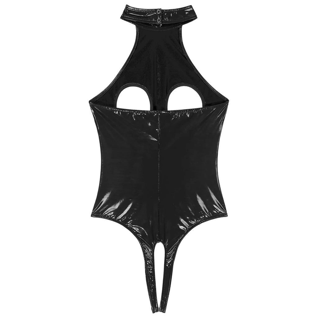 Body Sensual Efecto Cuero Rojo para Mujer